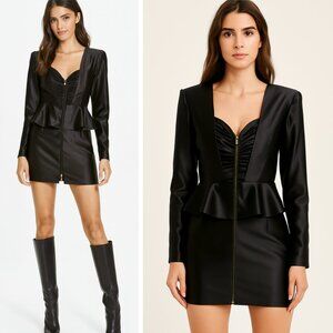 NWT ROTATE Birger Christensen Annie Dress Black